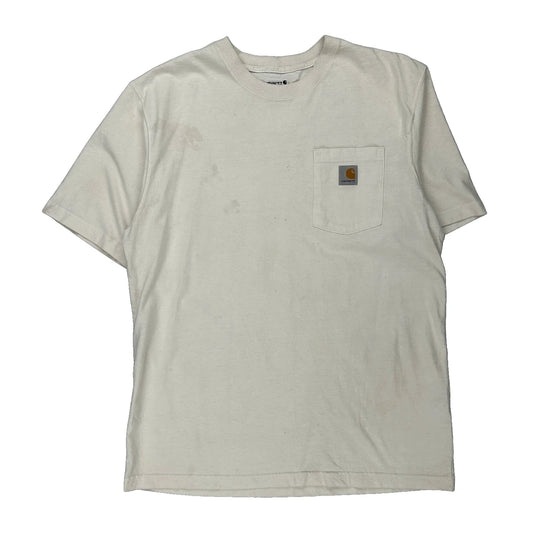 Carhartt T-Shirt - Large White Cotton