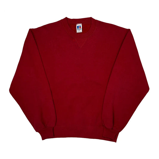 Made In USA Russell Athletic Sweatshirt - Medium Red Cotton
