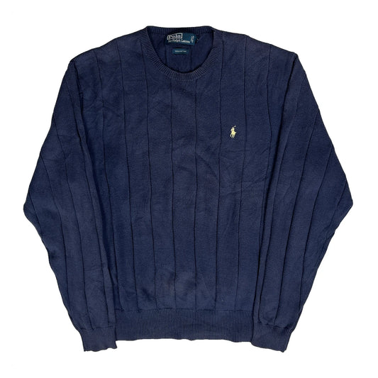 Polo By Ralph Lauren Jumper - Medium Navy Cotton