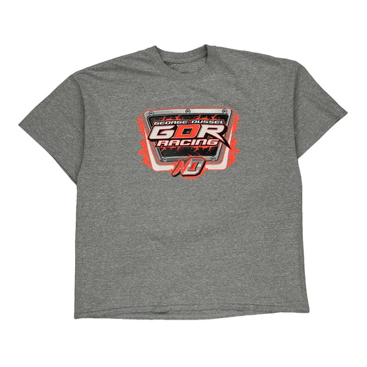 George Dussel Unbranded Nascar T-Shirt - XL Grey Cotton