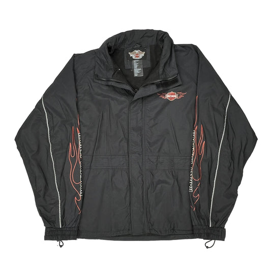 An American Legend Harley Davidson Graphic Jacket - XL Black Nylon