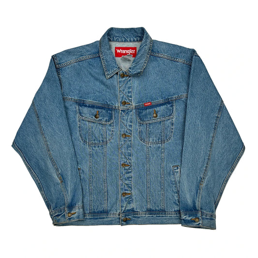 Wrangler Denim Jacket - XL Blue Denim