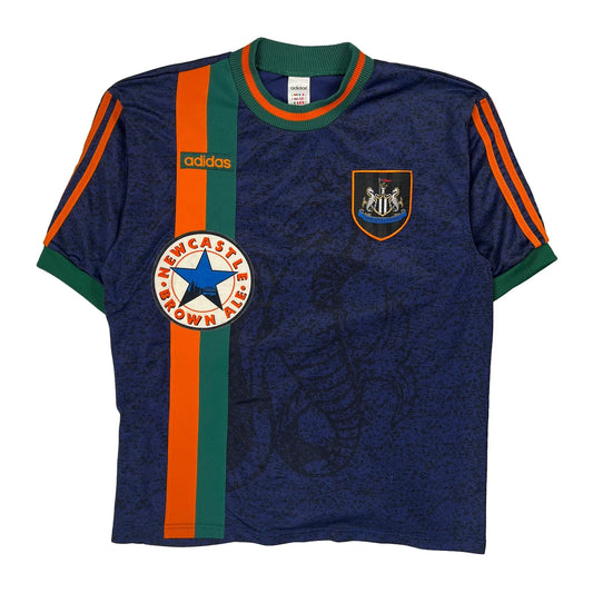 1997-98 Newcastle United Adidas Away Football Shirt - XL Green Polyester