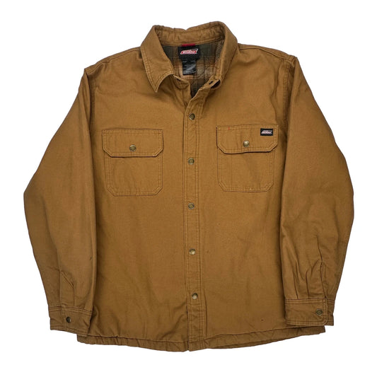 Dickies Overshirt - XL Brown Cotton