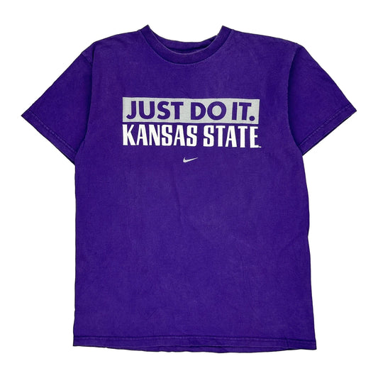 Kansas State Nike College T-Shirt - Medium Purple Cotton