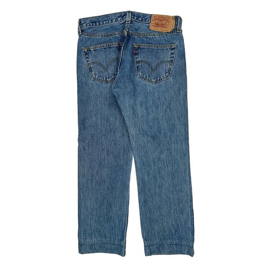 501 Levis Jeans - 32W 28L Blue Cotton