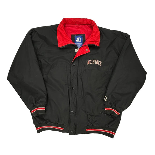Nc State Starter College Jacket - 2XL Black Nylon
