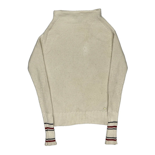 Tommy Hilfiger Jumper - XS Cream Cotton Blend
