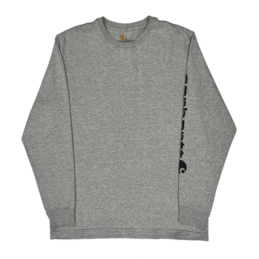 Carhartt Long Sleeve T-Shirt - Medium Grey Cotton
