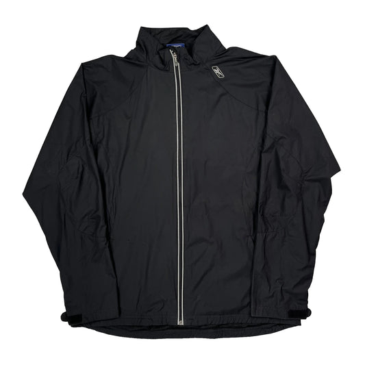 Reebok Windbreaker - Large Black Polyester