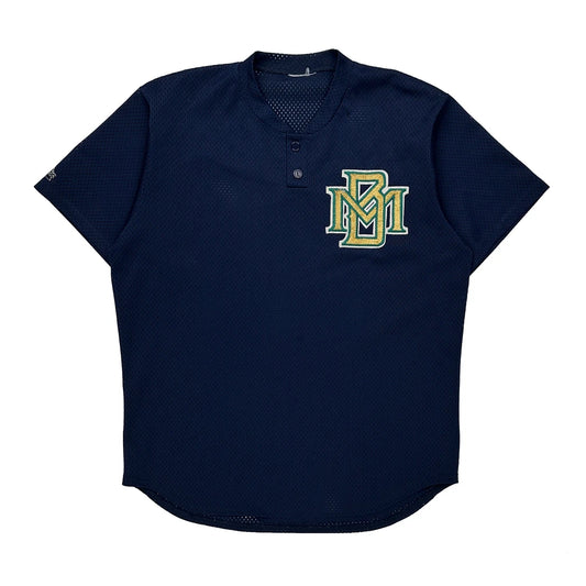 Vintage Bm Majestic Jersey - XL Navy Polyester