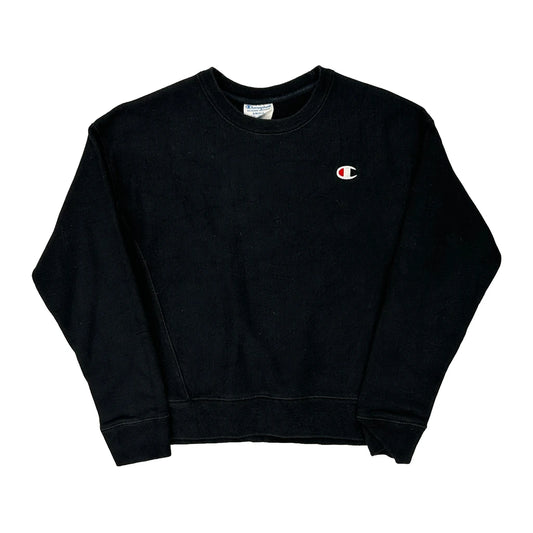 Reverse Weave Champion Sweatshirt - Small Black Cotton