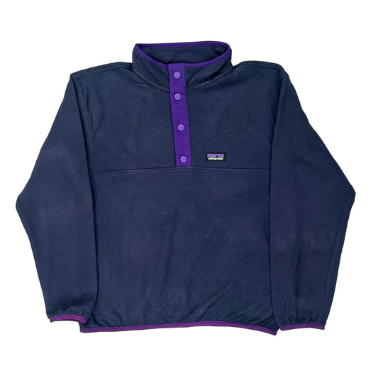 Age 12 Patagonia Fleece - Large Purple Polyester
