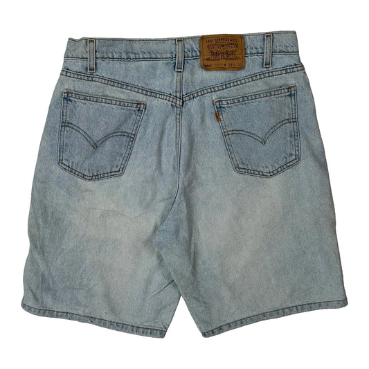 Vintage Levis Denim Shorts - 32W 9L Light Wash Cotton