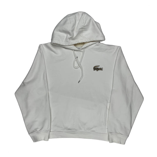 Lacoste Hoodie - 2XL White Cotton