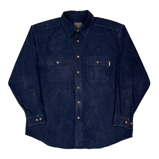 Vintage Woolrich Shirt - XL Blue Cotton