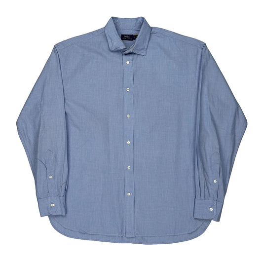 Polo By Ralph Lauren Shirt - Medium Blue Cotton