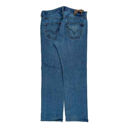 501 Levis Jeans - 35W 32L Blue Cotton
