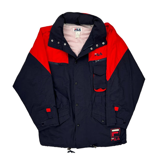 Fila Jacket - Medium Navy Nylon