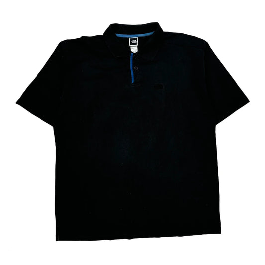 Vintage The North Face Polo Shirt - XL Black Cotton