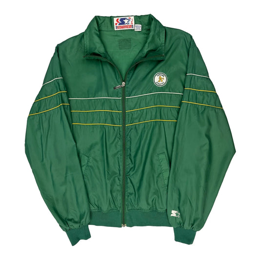 Vintage Oakland Athletics Starter Track Jacket - XL Green Nylon