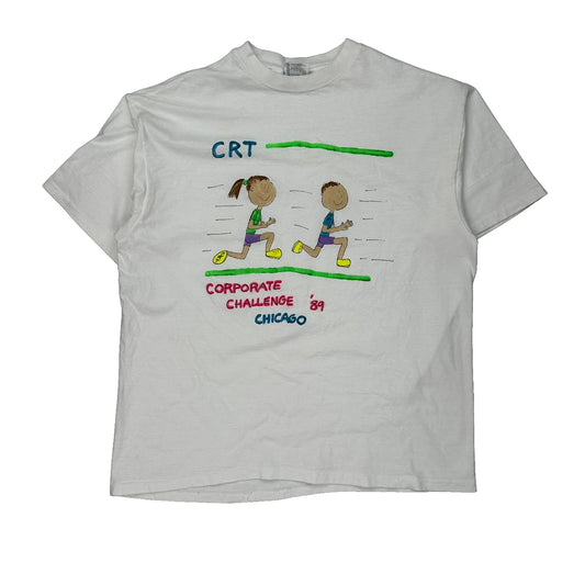 Hanes Graphic T-Shirt - 2XL White Cotton