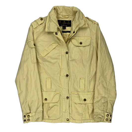Waterproof And Breathable Barbour Waterproof Jacket - Small Cream Polyester