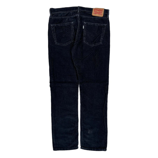 Vintage Levis Cord Trousers - 34″ Waist Black Corduroy