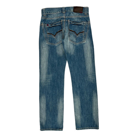 Pelle Pelle Jeans - 33W 33L Blue Cotton