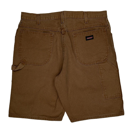 Dickies Carpenter Shorts - 36W 11L Brown Cotton