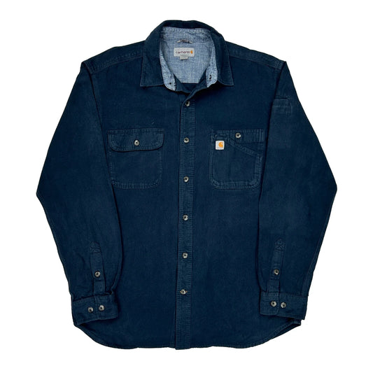 Carhartt Shirt - Large Navy Cotton