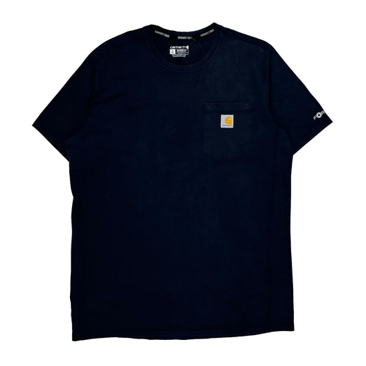 Vintage Carhartt Tall T-Shirt - Large Black Cotton