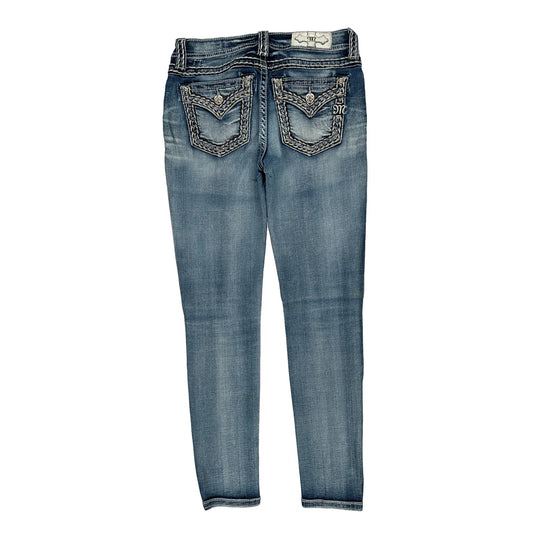 Miss Me Skinny Jeans - 29W UK 8 Blue Cotton Blend