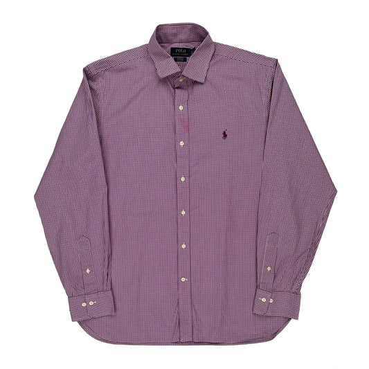 Polo By Ralph Lauren Checked Shirt - XL Purple Cotton