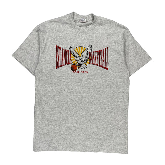 Estancia Basketball 94-95 Softee Graphic T-Shirt - XL Grey Cotton