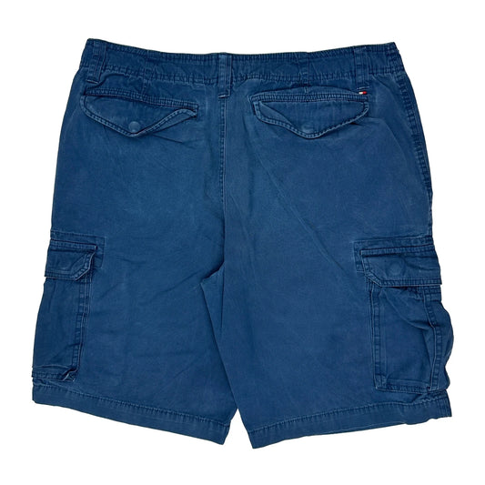Vintage Tommy Hilfiger Cargo Shorts - 34W 10L Blue Cotton