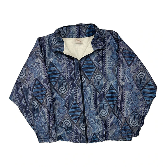 Unbranded Shell Jacket - Large Blue Polyester