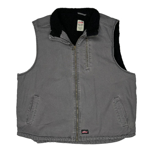 Vintage Dickies Gilet - 2XL Grey Cotton