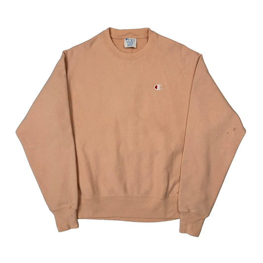 Vintage Reverse Weave Champion Sweatshirt - Medium Pink Cotton