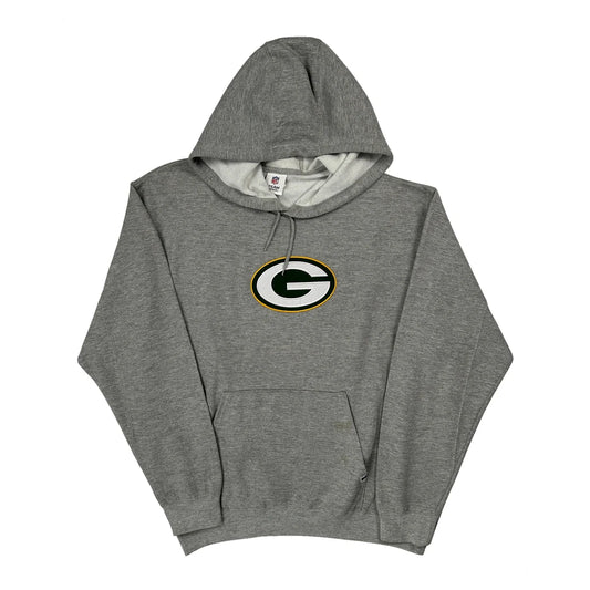 Green Bay Packers N.F.L. Team Apparel Hoodie - XL Grey Cotton Blend