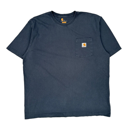 Carhartt T-Shirt - XL Navy Cotton