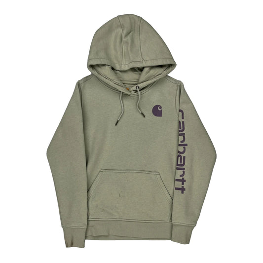 Relaxed Fit Carhartt Hoodie - XS Grey Cotton