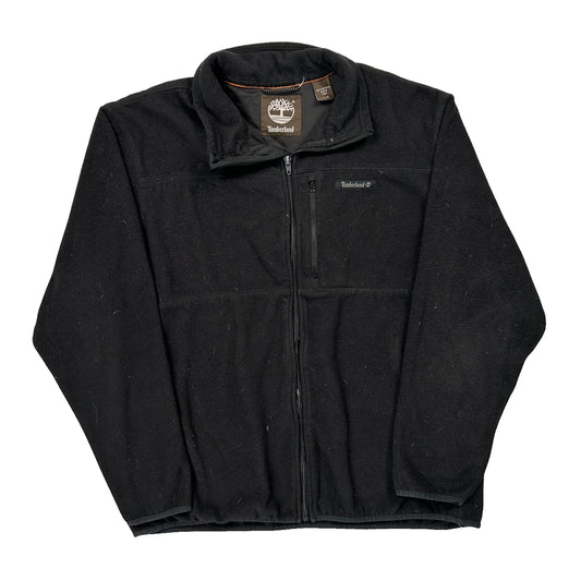 Vintage Timberland Fleece Jacket - Large Black Polyester