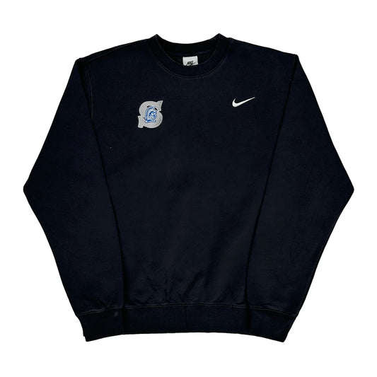 Sports Team Logo Nike Sweatshirt - Medium Black Cotton