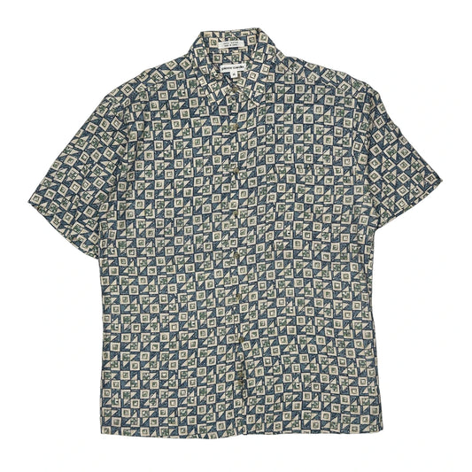 Pierre Cardin Short Sleeve Shirt - Medium Multicoloured Viscose
