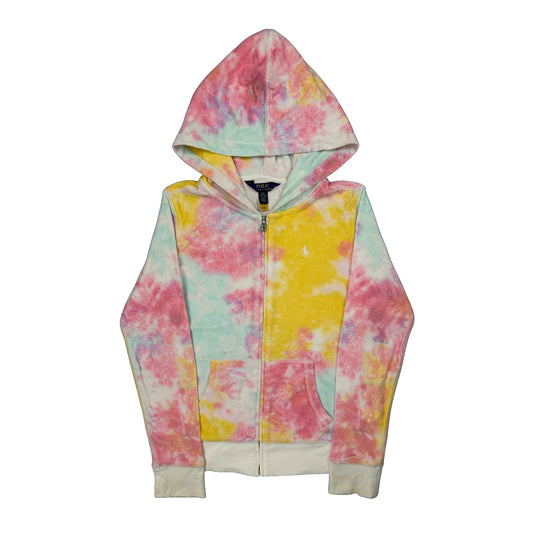 Age 12-14 Polo By Ralph Lauren Tie-Dye Hoodie - Large Multicoloured Cotton