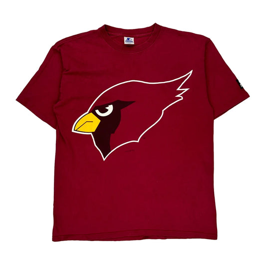 Arizona Cardinals Starter Single Stitch T-Shirt - Large Red Cotton