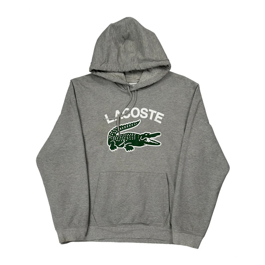 Lacoste Hoodie - 2XL Grey Cotton