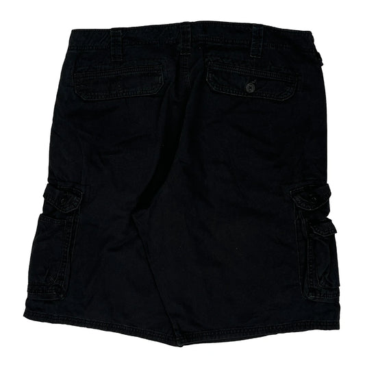 Vintage Lee Cargo Shorts - 36W 12L Black Cotton