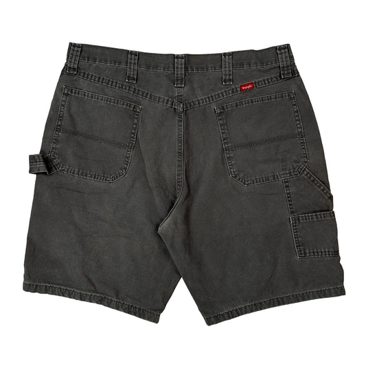 Vintage Wrangler Carpenter Shorts - 36W 10L Grey Cotton